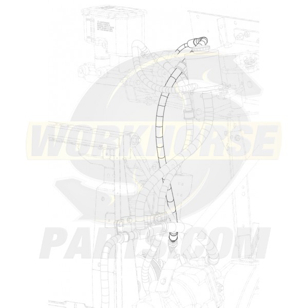 W0011647  -  Hose Asm - Power Brake Booster Inlet (Booster to Pump)